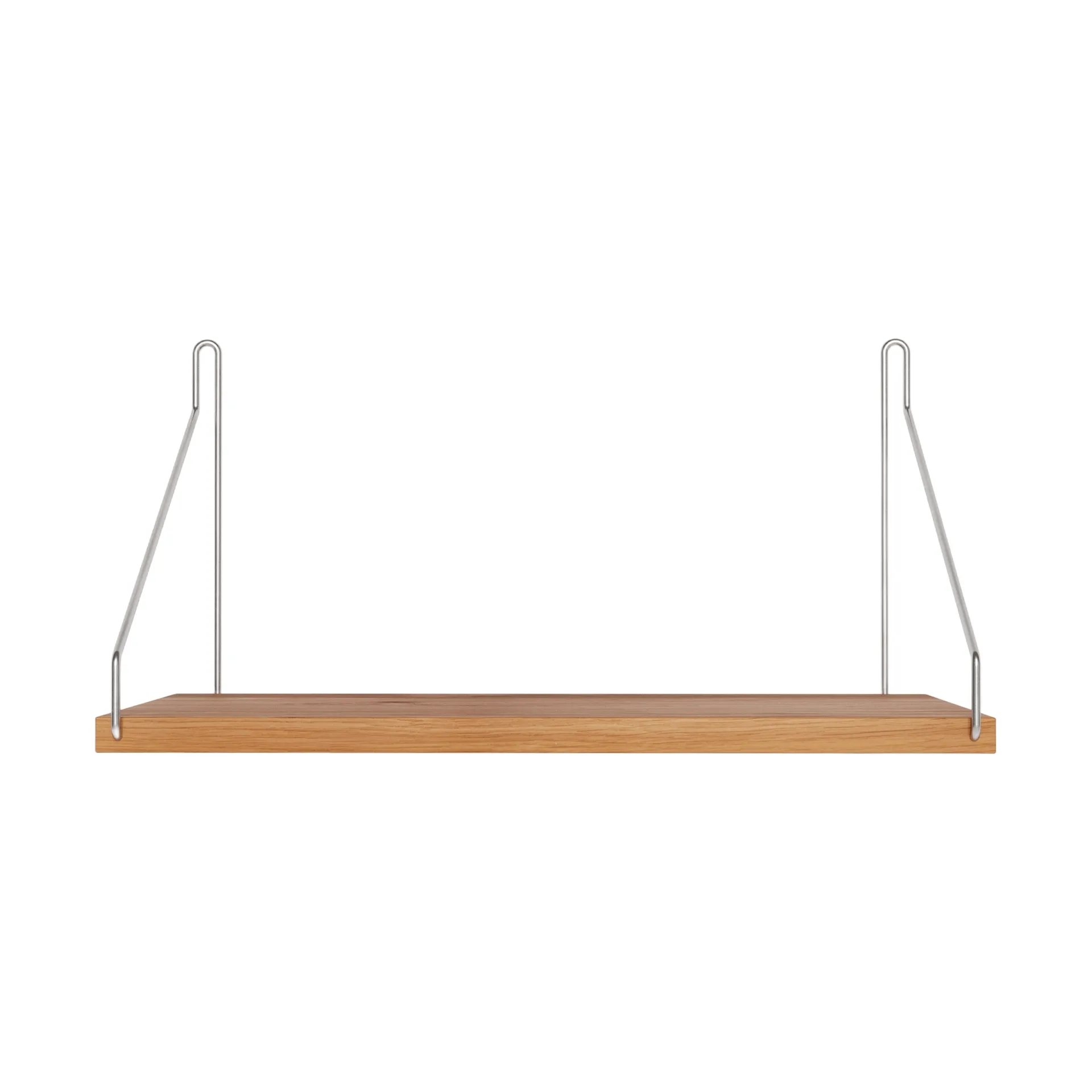 Single Shelf prateleira de parede, Carvalho-aço inoxidável, 40x20 cm FRAMA