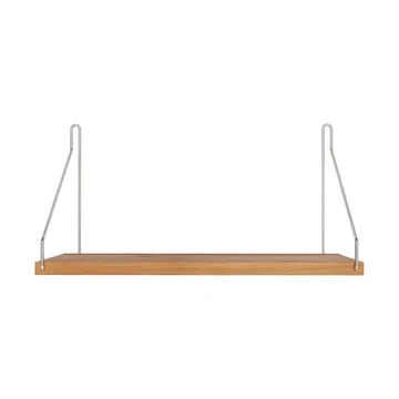 Single Shelf prateleira de parede - Carvalho-aço inoxidável, 40x20 cm - FRAMA