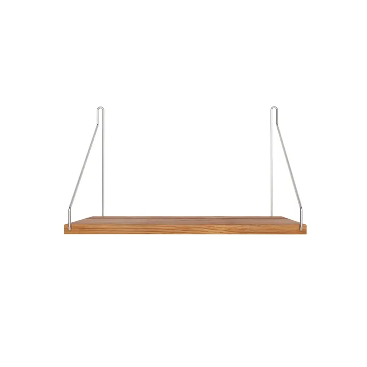 Single Shelf prateleira de parede - Carvalho-aço inoxidável, 40x27 cm - FRAMA