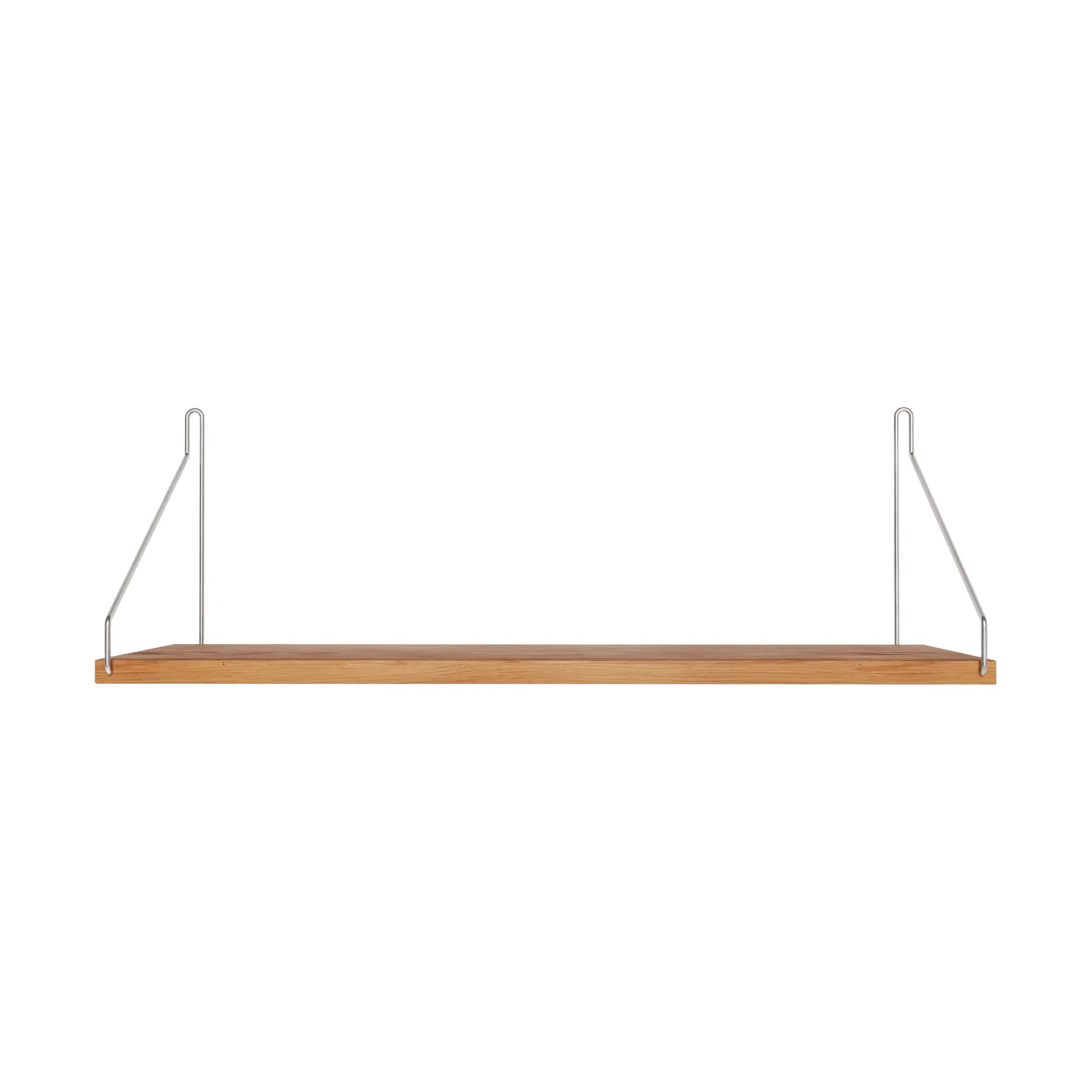 Single Shelf prateleira de parede, Carvalho-aço inoxidável, 60x20 cm FRAMA