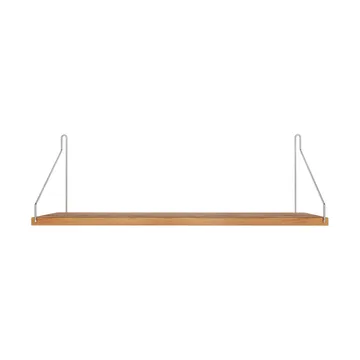Single Shelf prateleira de parede - Carvalho-aço inoxidável, 60x20 cm - FRAMA