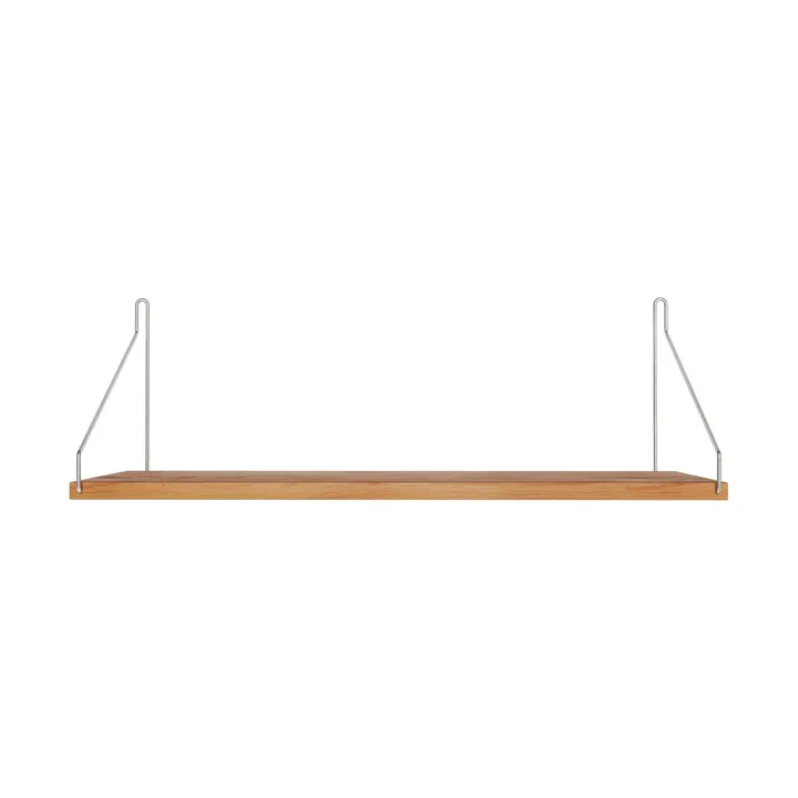Single Shelf prateleira de parede - Carvalho-aço inoxidável, 60x20 cm - FRAMA
