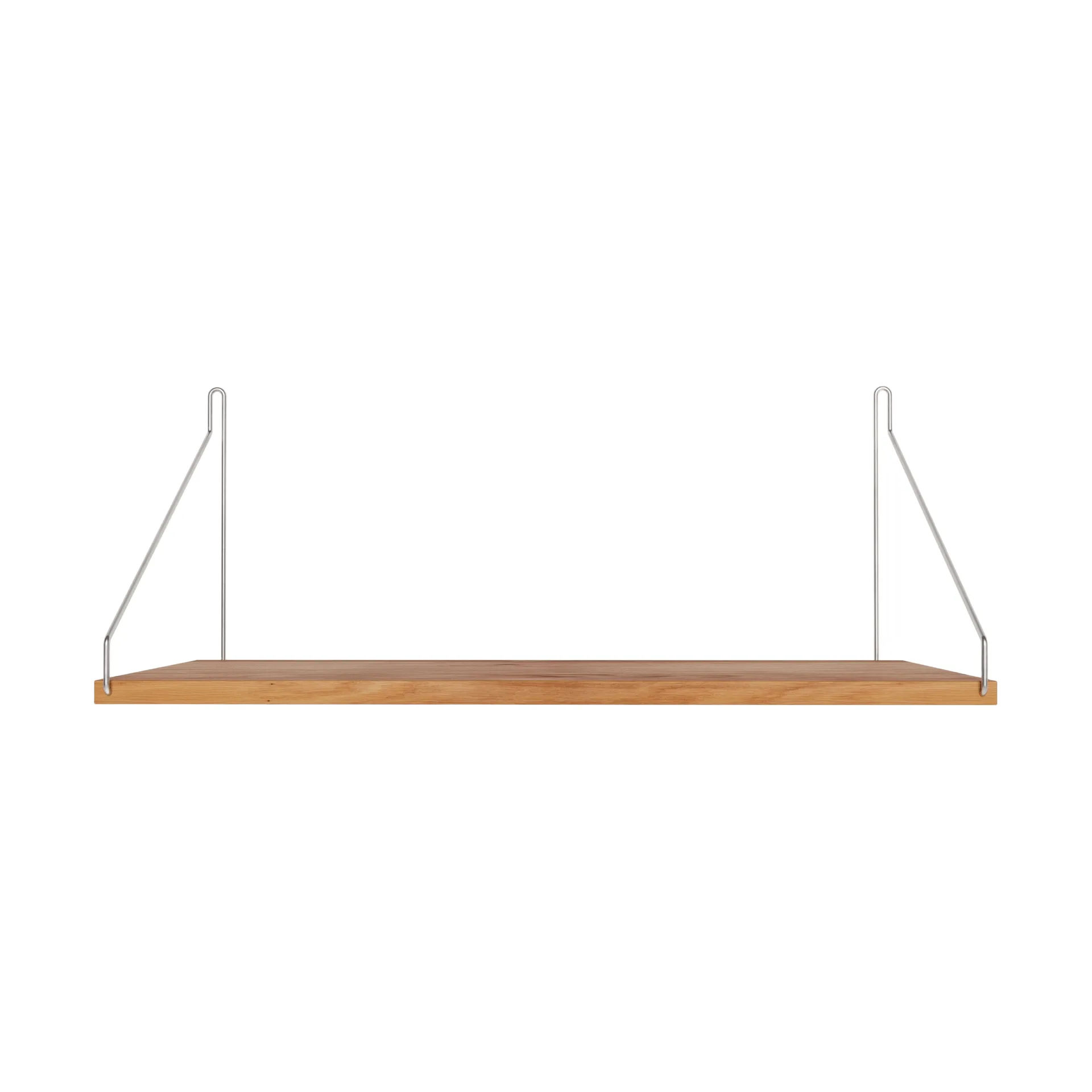 Single Shelf prateleira de parede, Carvalho-aço inoxidável, 60x27 cm FRAMA