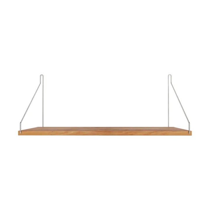 Single Shelf prateleira de parede - Carvalho-aço inoxidável, 60x27 cm - FRAMA