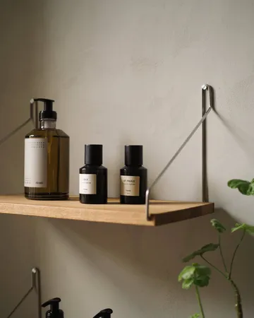 Single Shelf prateleira de parede - Carvalho-aço inoxidável, 60x27 cm - FRAMA