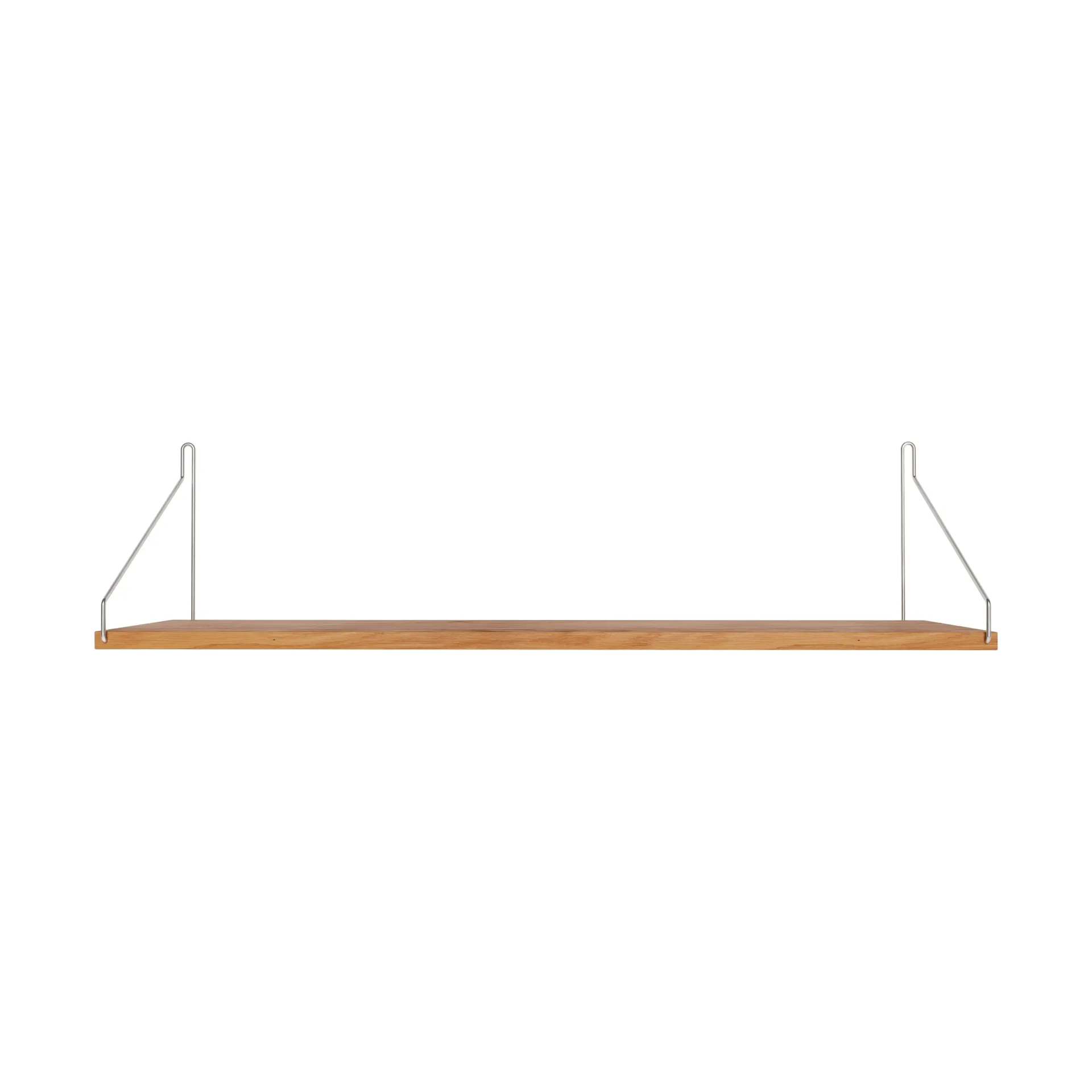 Single Shelf prateleira de parede, Carvalho-aço inoxidável, 80x20 cm FRAMA