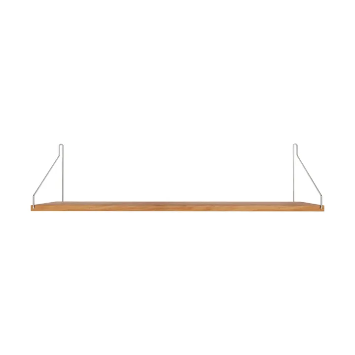 Single Shelf prateleira de parede - Carvalho-aço inoxidável, 80x20 cm - FRAMA