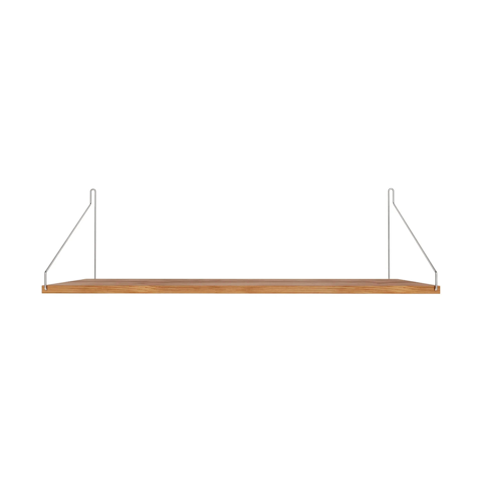 Single Shelf prateleira de parede, Carvalho-aço inoxidável, 80x27 cm FRAMA