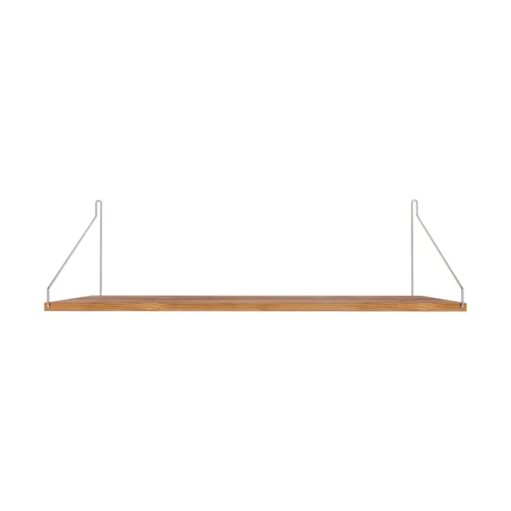 Single Shelf prateleira de parede - Carvalho-aço inoxidável, 80x27 cm - FRAMA