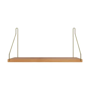 Single Shelf prateleira de parede - Carvalho-latão, 40x20 cm - FRAMA