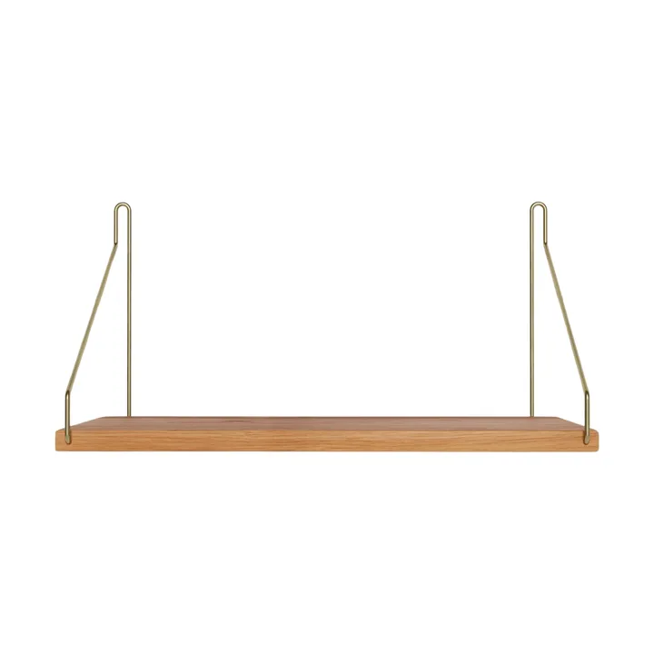 Single Shelf prateleira de parede - Carvalho-latão, 40x20 cm - FRAMA