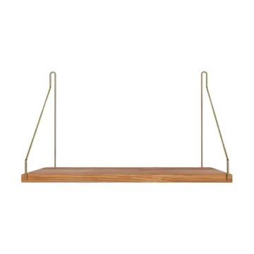 Single Shelf prateleira de parede - Carvalho-latão, 40x27 cm - FRAMA