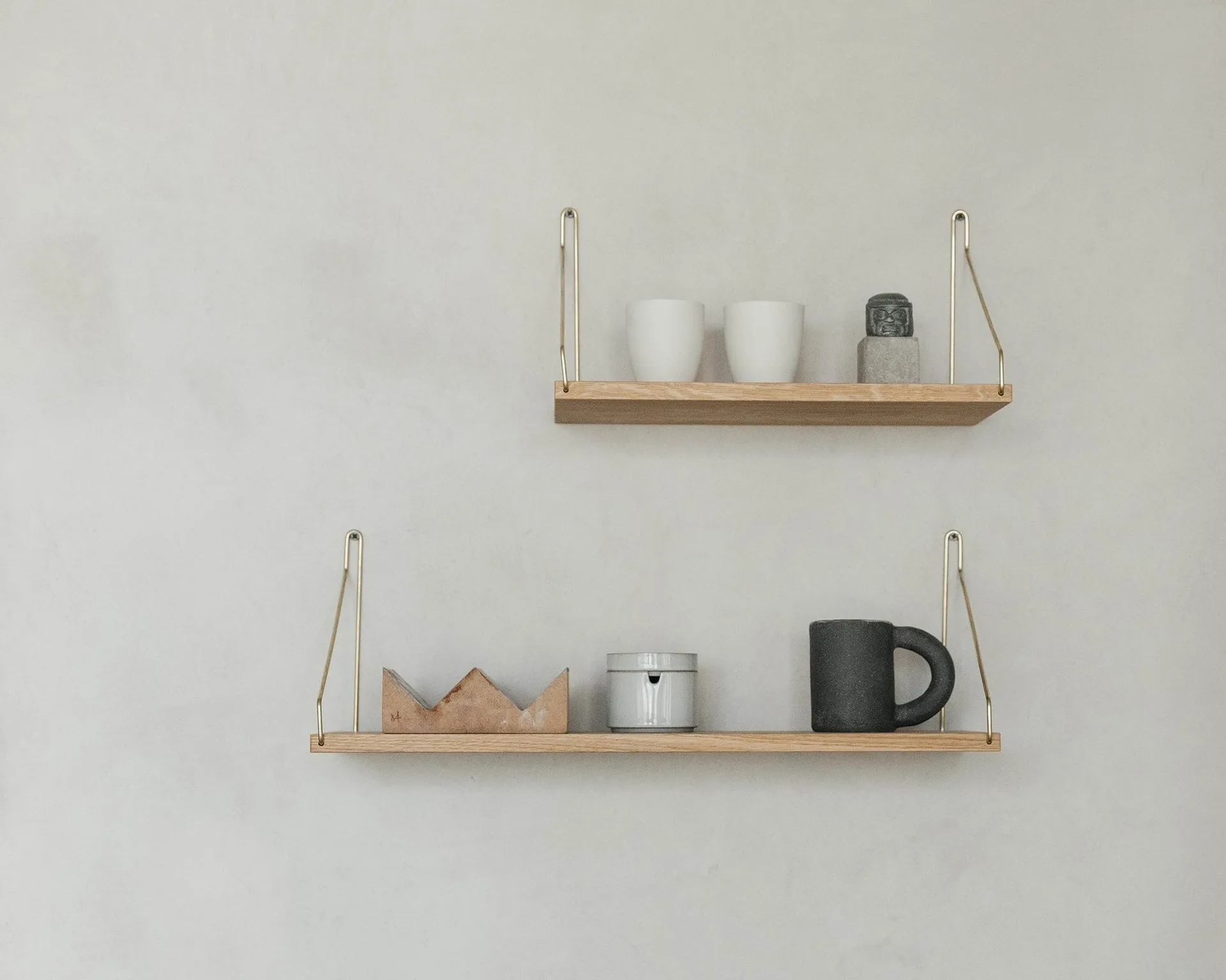 Single Shelf prateleira de parede, Carvalho-latão, 60x20 cm FRAMA