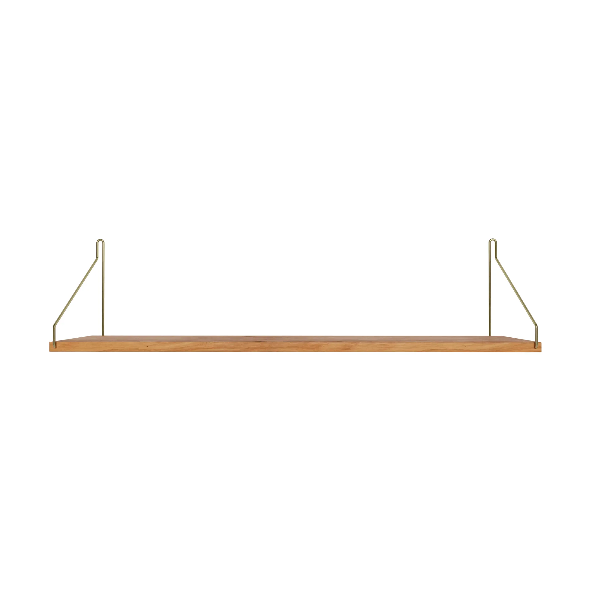 Single Shelf prateleira de parede, Carvalho-latão, 80x20 cm FRAMA