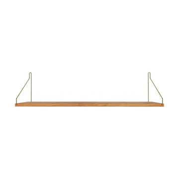 Single Shelf prateleira de parede - Carvalho-latão, 80x20 cm - FRAMA