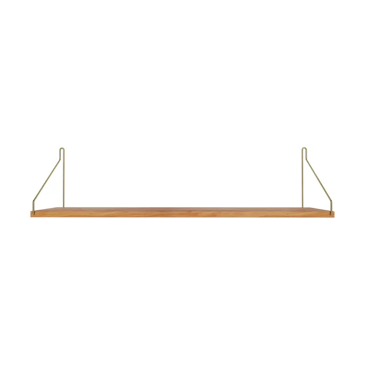 Single Shelf prateleira de parede - Carvalho-latão, 80x20 cm - FRAMA