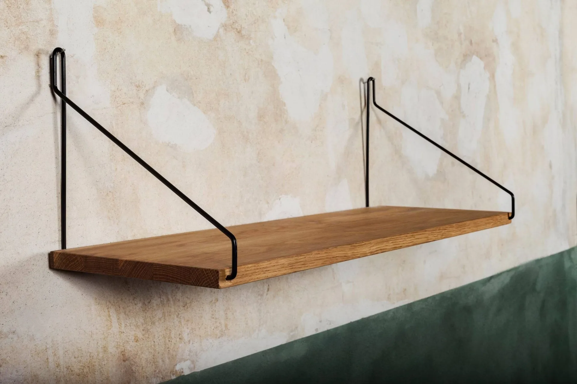 Single Shelf prateleira de parede, Carvalho-preto, 60x20 cm FRAMA