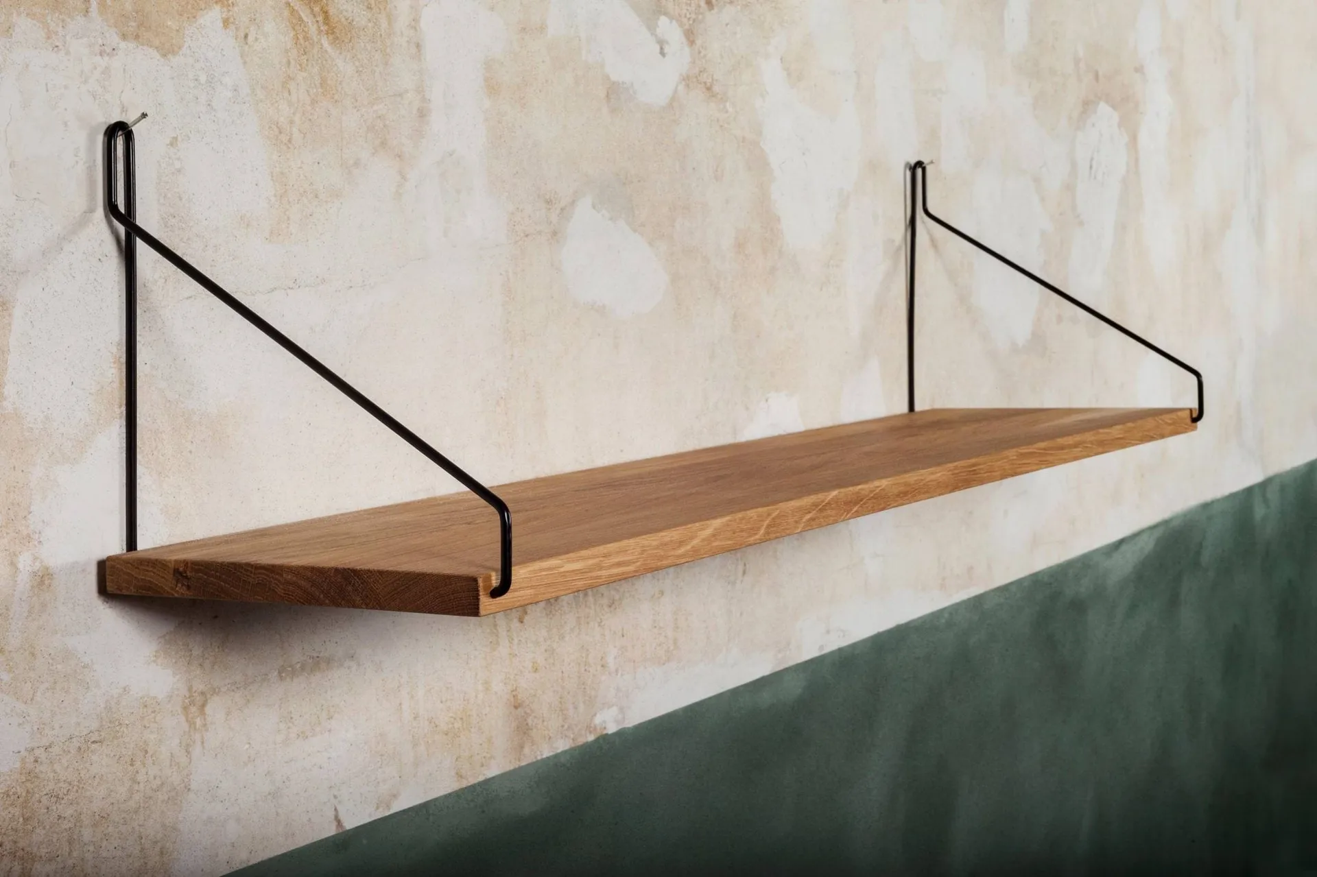 Single Shelf prateleira de parede, Carvalho-preto, 80x20 cm FRAMA