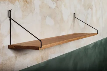Single Shelf prateleira de parede - Carvalho-preto, 80x20 cm - FRAMA