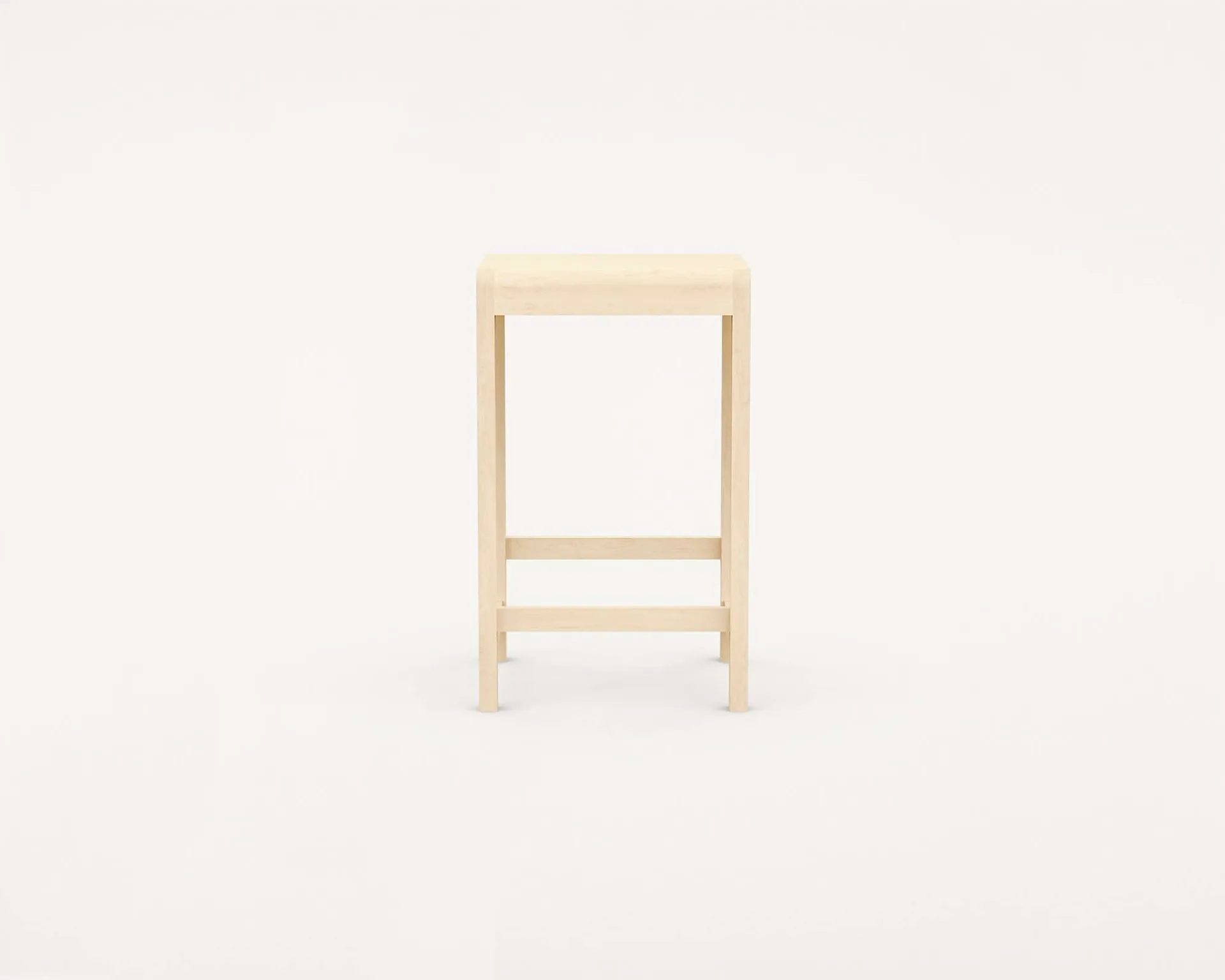 Stool 01 banco de bar, Bétula, 65 cm FRAMA