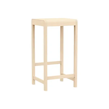 Stool 01 banco de bar - Bétula, 76 cm - FRAMA