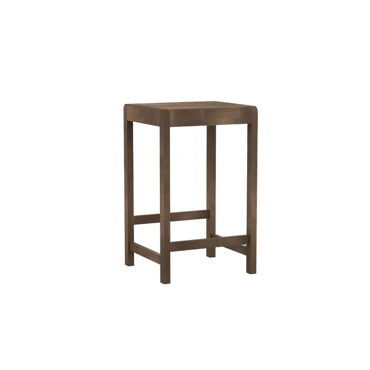 Stool 01 banco de bar - Bétula castanha escura, 65 cm - FRAMA