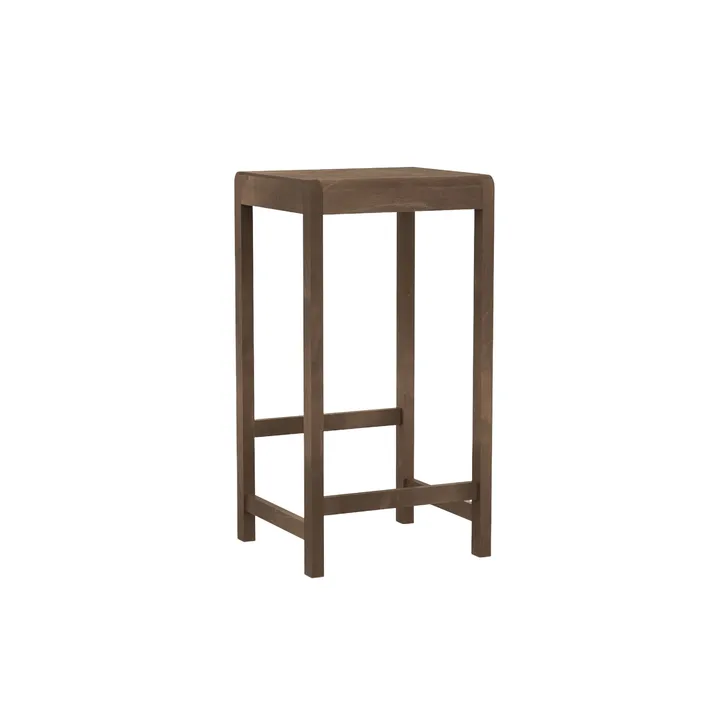 Stool 01 banco de bar - Bétula castanho-escura, 76 cm - FRAMA
