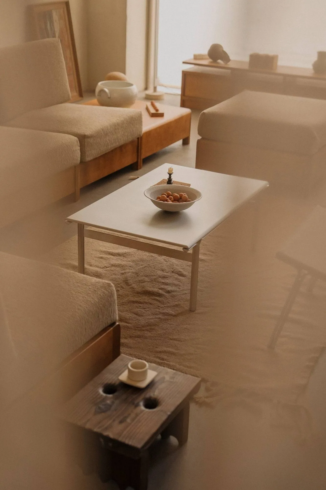 Union mesa de centro, Alumínio-freixo castanho quente, 97x60x34,5 cm FRAMA