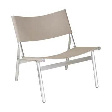 Union poltrona de descanso - Aluminium-Sandstone Linen - FRAMA