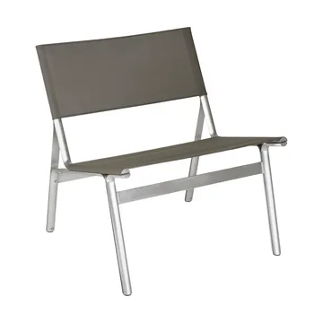 Union poltrona de descanso - Aluminium-Taupe Mesh - FRAMA