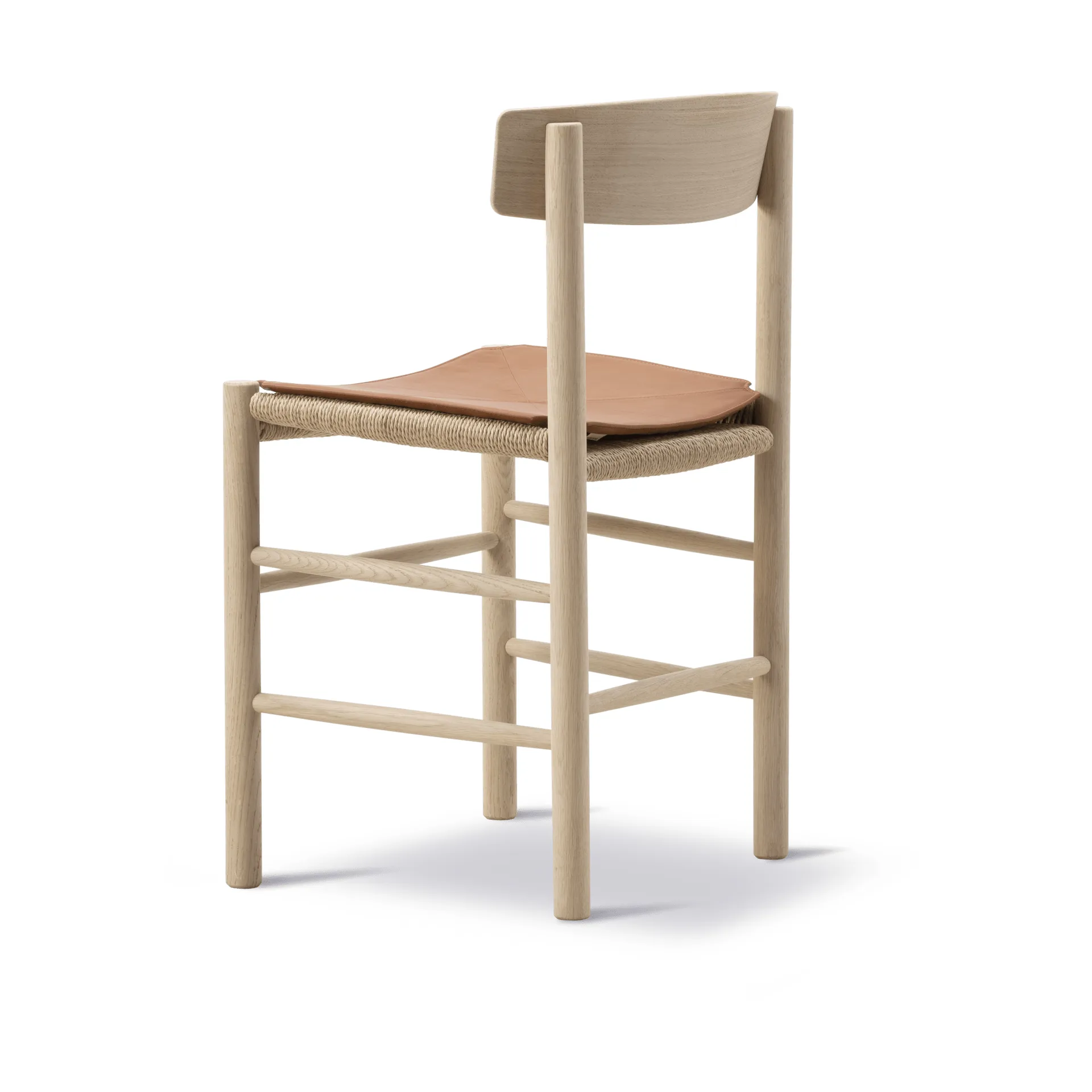 Almofada de assento em couro para cadeira J39, Cera 905 Russet Brown couro Fredericia Furniture
