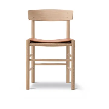 Almofada de assento em couro para cadeira J39 - Cera 905 Russet Brown couro - Fredericia Furniture