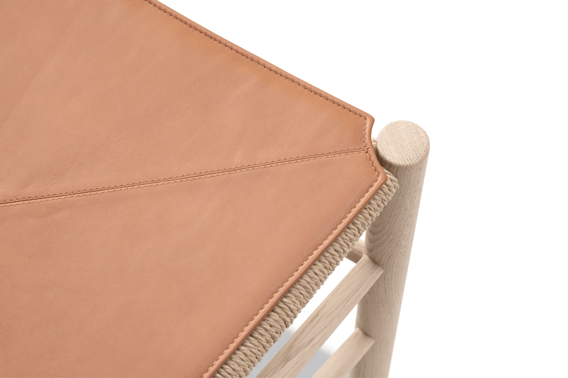 Almofada de assento em couro para cadeira J39, Cera 905 Russet Brown couro Fredericia Furniture