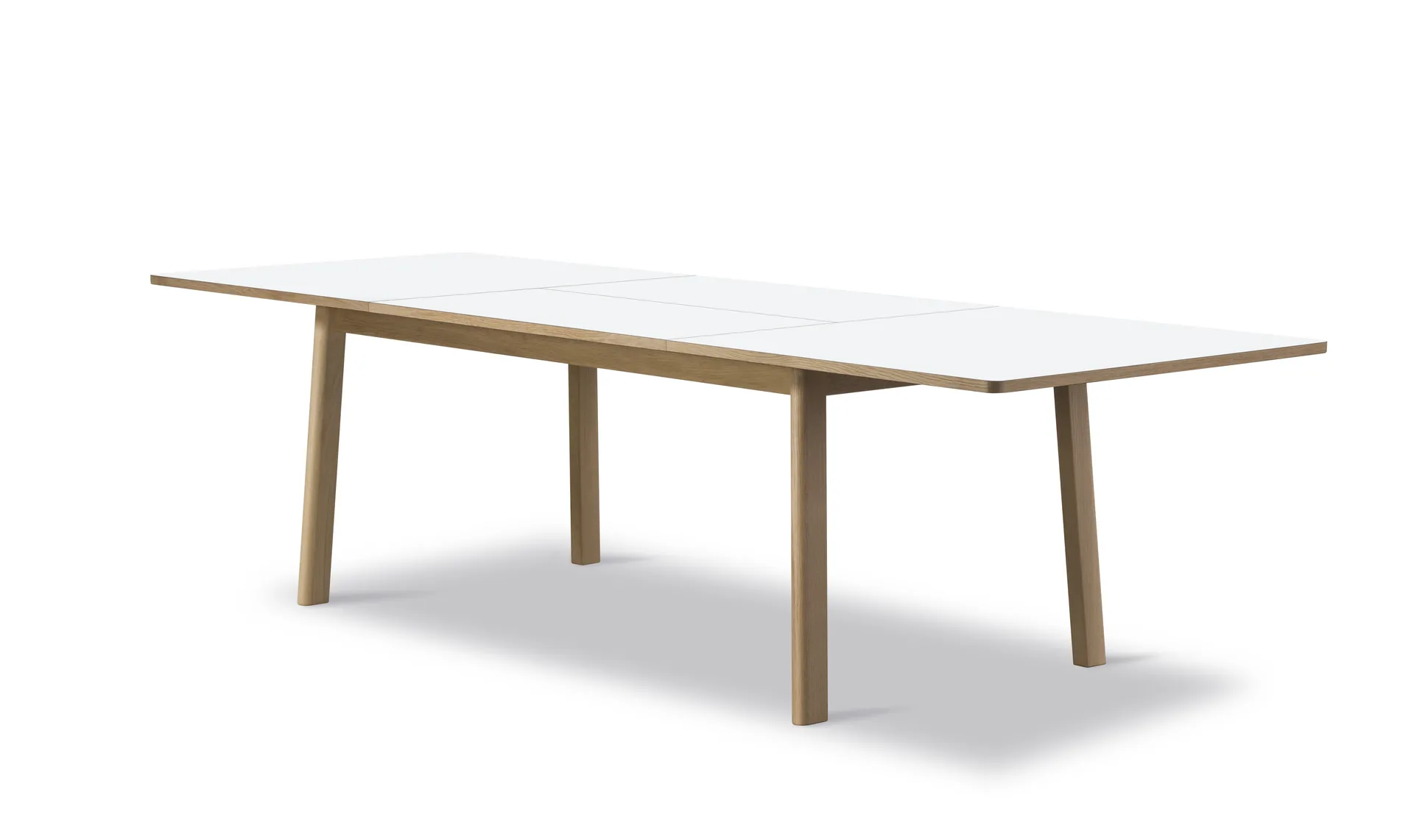 Ana mesa de jantar 180-280x95 cm, Nanolaminado branco-enxaguado carvalho Fredericia Furniture
