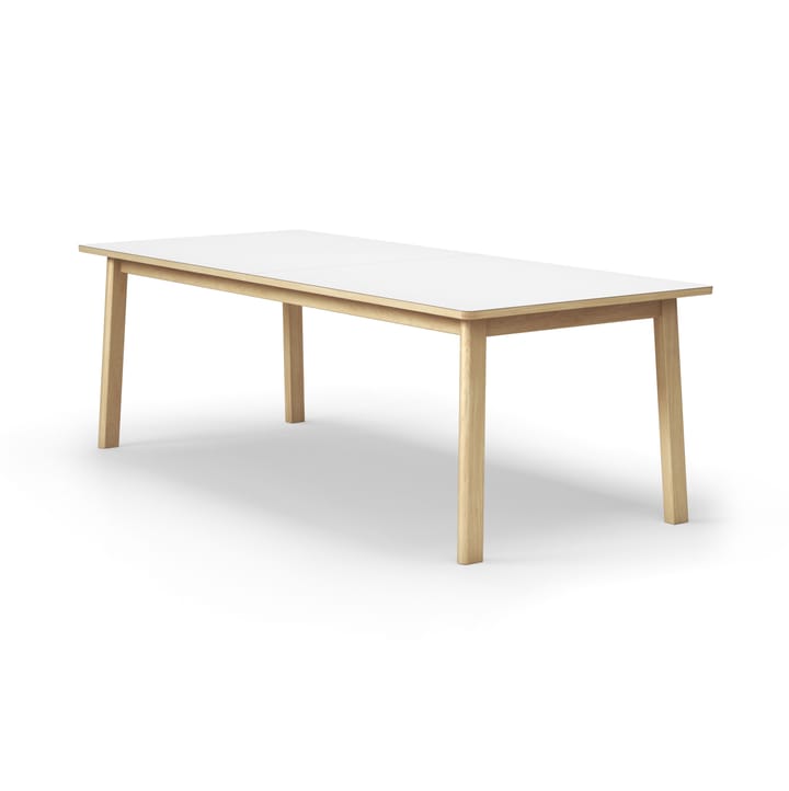 Ana mesa de jantar 220-320x95 cm, Nanolaminado branco-enxaguado carvalho Fredericia Furniture