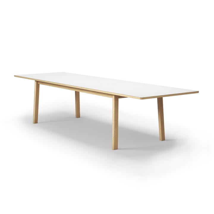 Ana mesa de jantar 220-320x95 cm, Nanolaminado branco-enxaguado carvalho Fredericia Furniture
