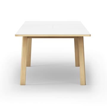 Ana mesa de jantar 220-320x95 cm - Nanolaminado branco-enxaguado carvalho - Fredericia Furniture