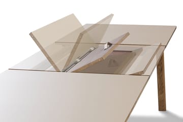 Ana mesa de jantar 220-320x95 cm - Nanolaminado branco-enxaguado carvalho - Fredericia Furniture