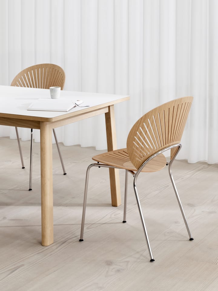 Ana mesa de jantar 220-320x95 cm, Nanolaminado branco-enxaguado carvalho Fredericia Furniture