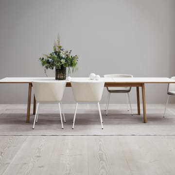 Ana mesa de jantar 220-320x95 cm - Nanolaminado branco-enxaguado carvalho - Fredericia Furniture