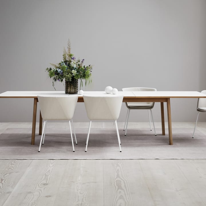 Ana mesa de jantar 220-320x95 cm, Nanolaminado branco-enxaguado carvalho Fredericia Furniture