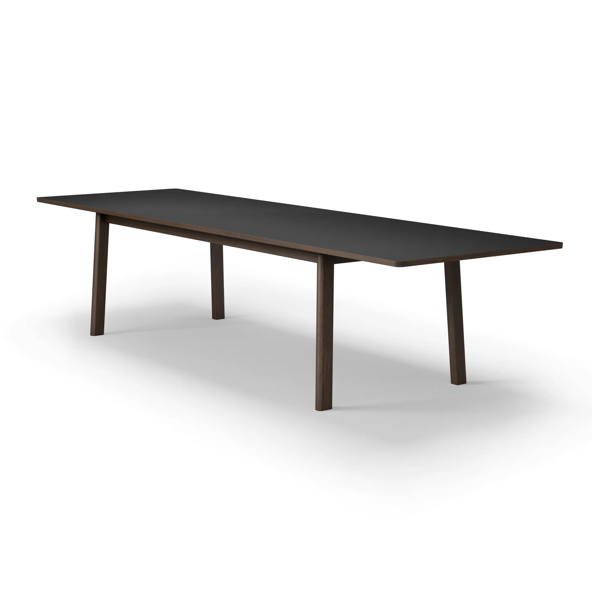Ana mesa de jantar 220-320x95 cm, Nanolaminado preto-olho-de-corvo (carvalho fumado) Fredericia Furniture
