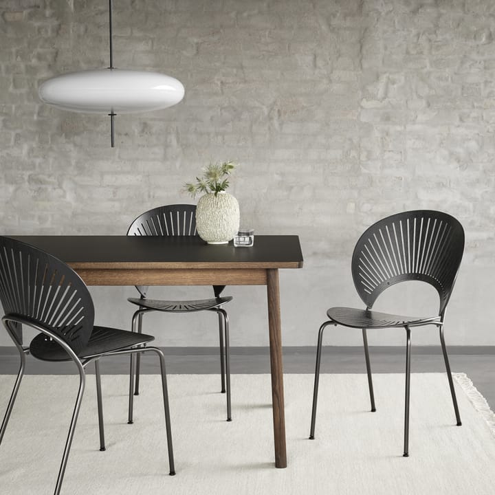 Ana mesa de jantar 220-320x95 cm, Nanolaminado preto-olho-de-corvo (carvalho fumado) Fredericia Furniture