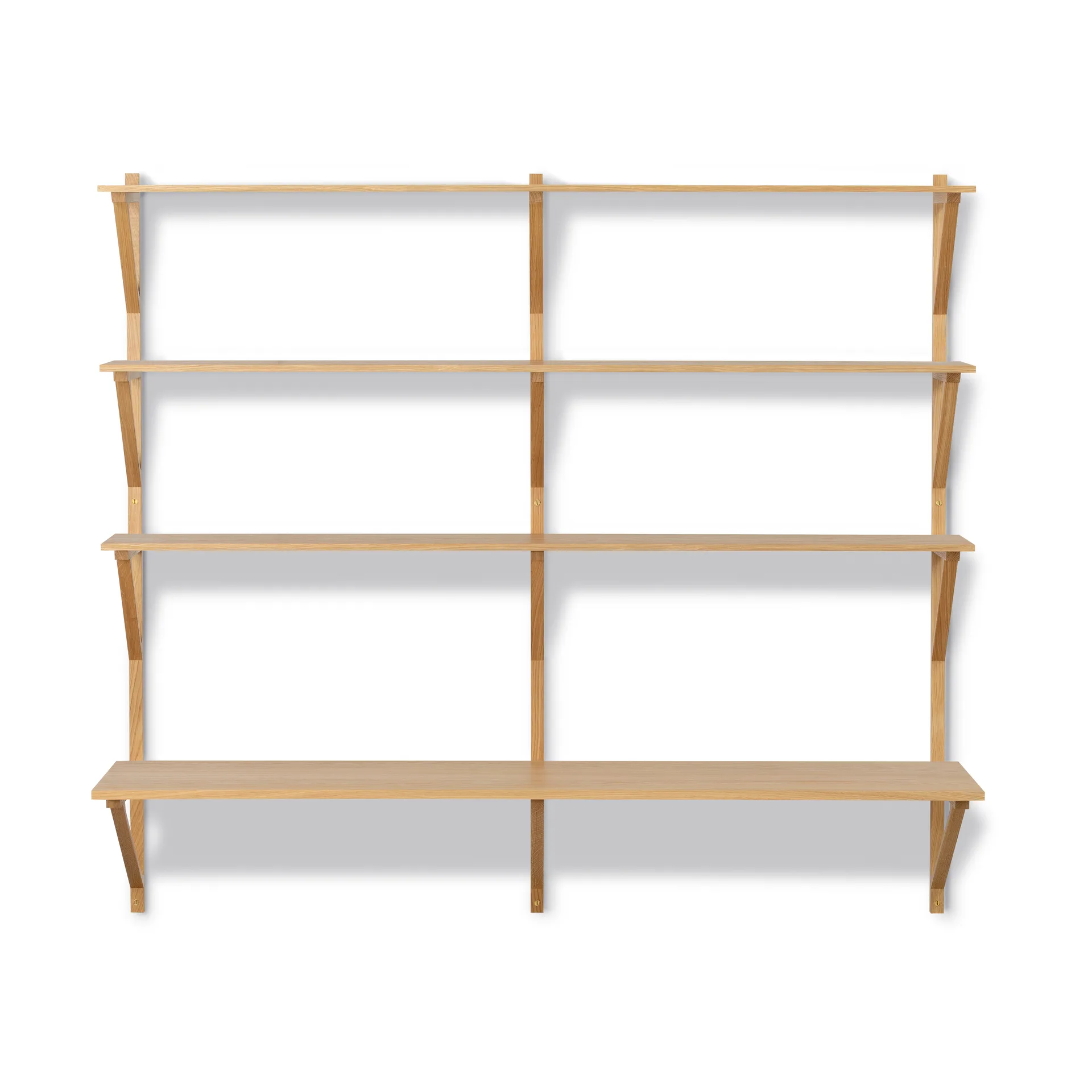 BM29 estante com secretária 149x134 cm, carvalho lacado Fredericia Furniture