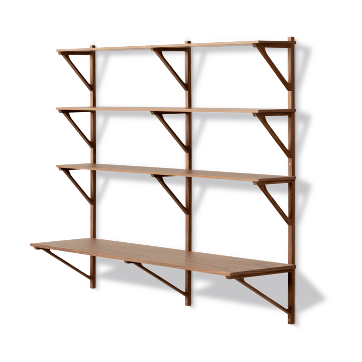 BM29 estante com secretária 149x134 cm - Nogal lacado - Fredericia Furniture