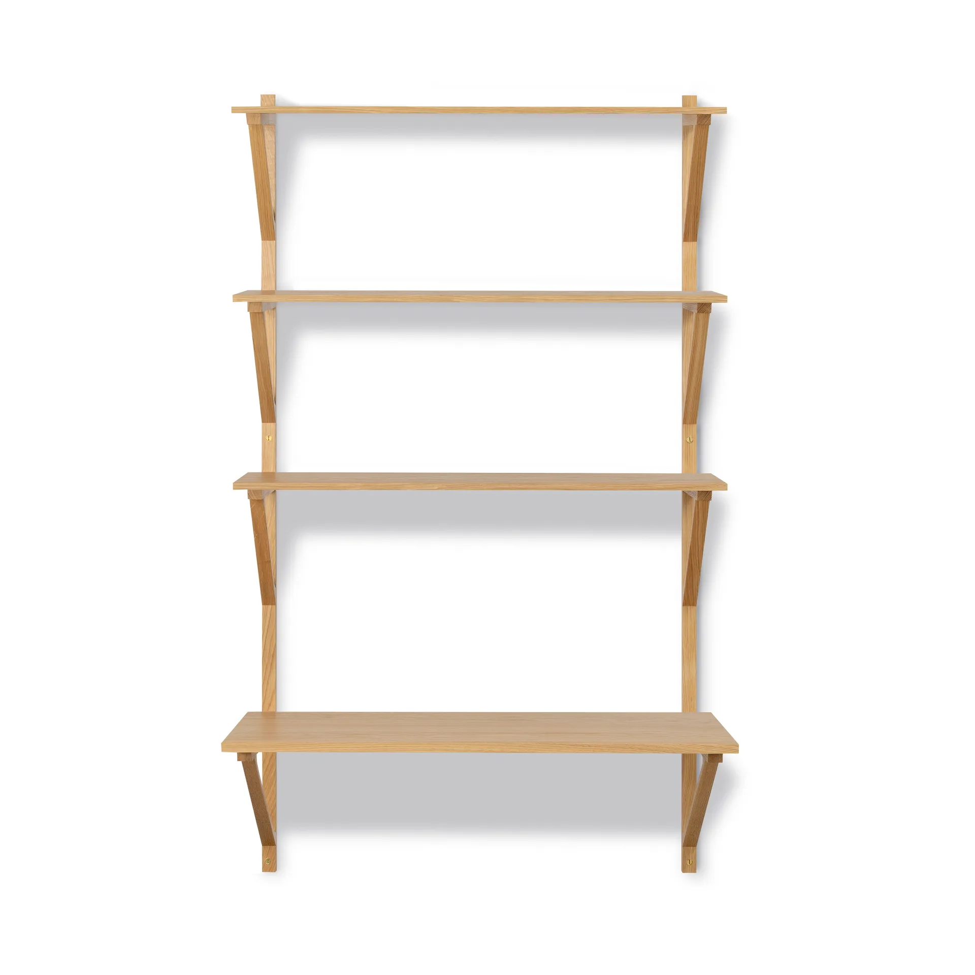 BM29 estante com secretária 78x134 cm, carvalho lacado Fredericia Furniture