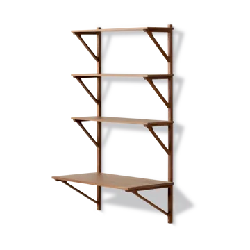 BM29 estante com secretária 78x134 cm - Nogal lacado - Fredericia Furniture