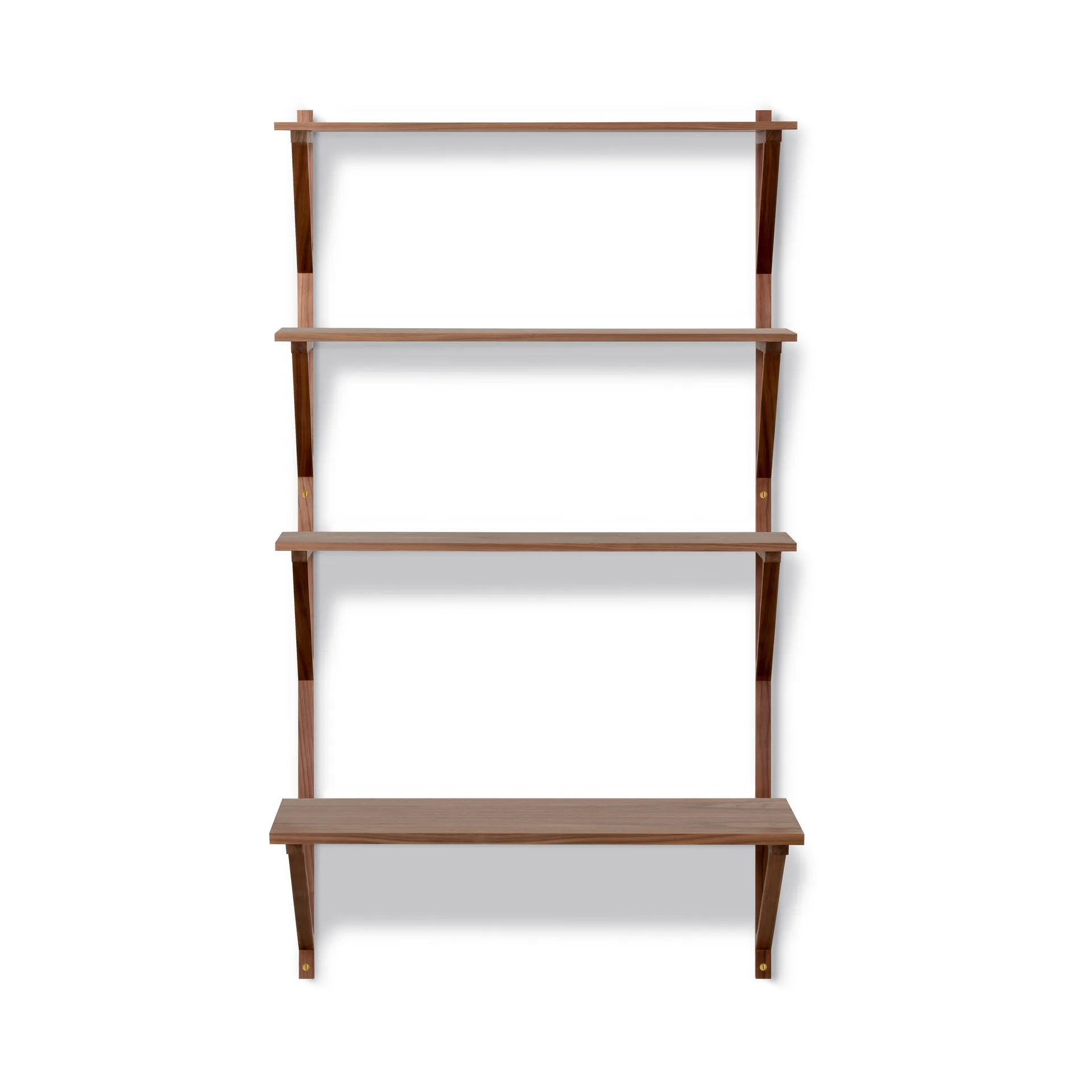 BM29 estante com secretária 78x134 cm, Nogal lacado Fredericia Furniture