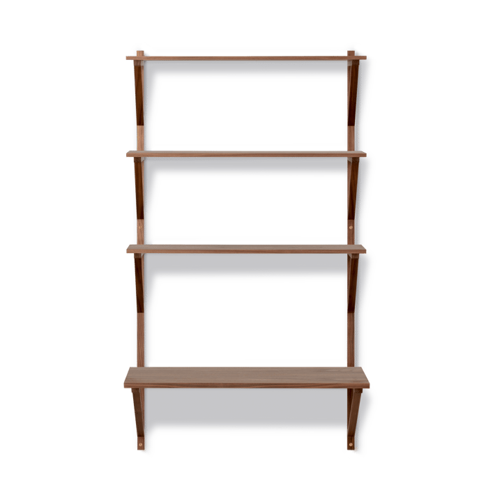 BM29 estante com secretária 78x134 cm, Nogal lacado Fredericia Furniture