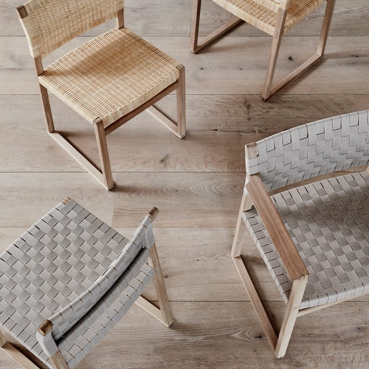 BM61 cadeira, Cesto de vime oleado em carvalho Fredericia Furniture